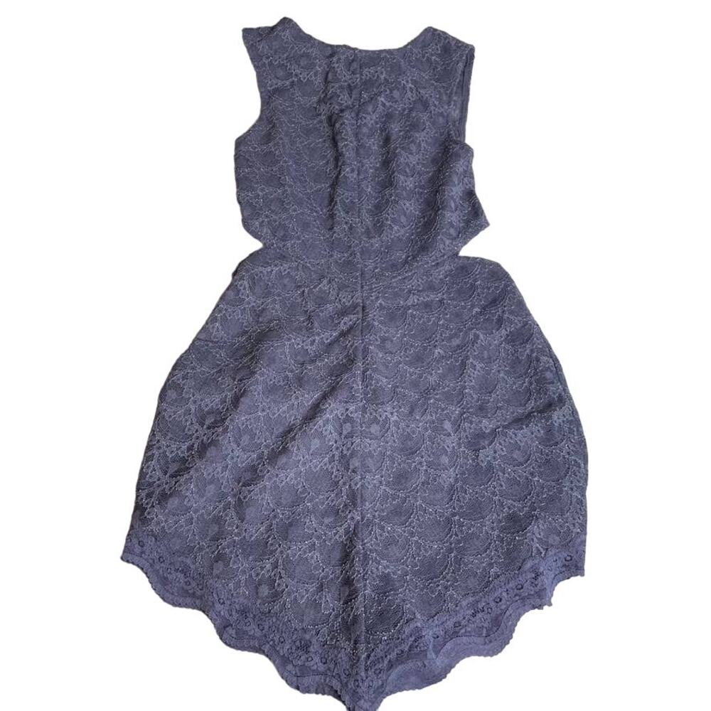 INTIMATELY FREE PEOPLE Purple‎ Lace Side Cut Out Tank Dress Small